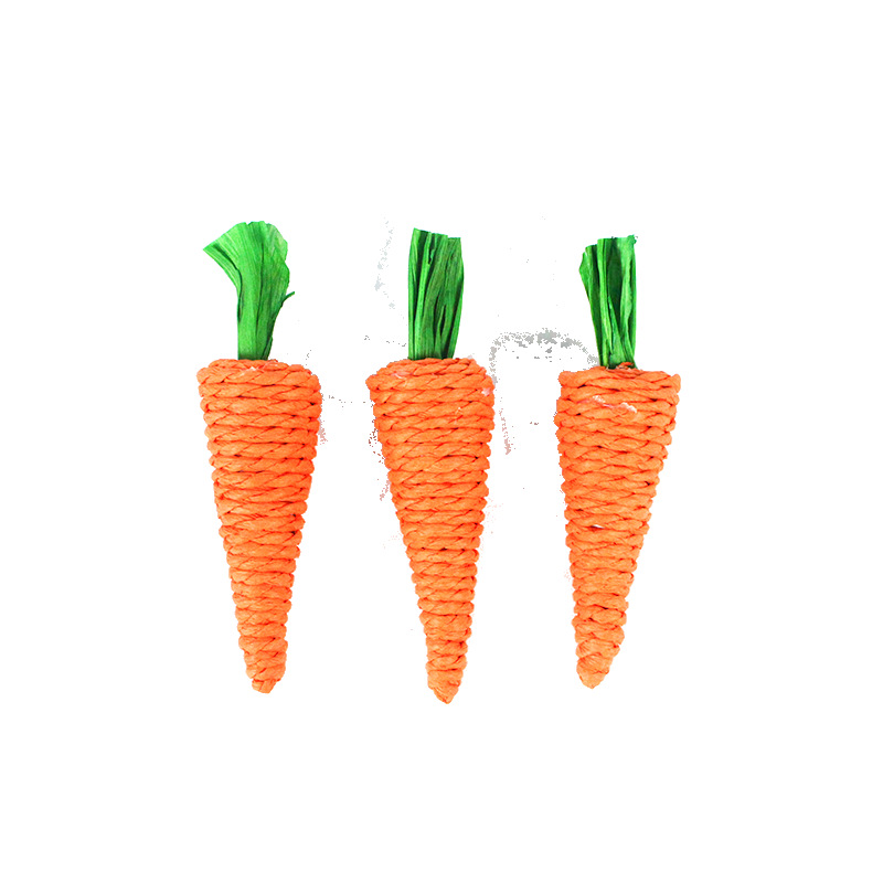 Water Grass and Grass Toy Handmade Toy to relieve boredom Guinea Pig Totoro Ear-hanging Rabbit Carrot Rabbit Bite Molar Toy