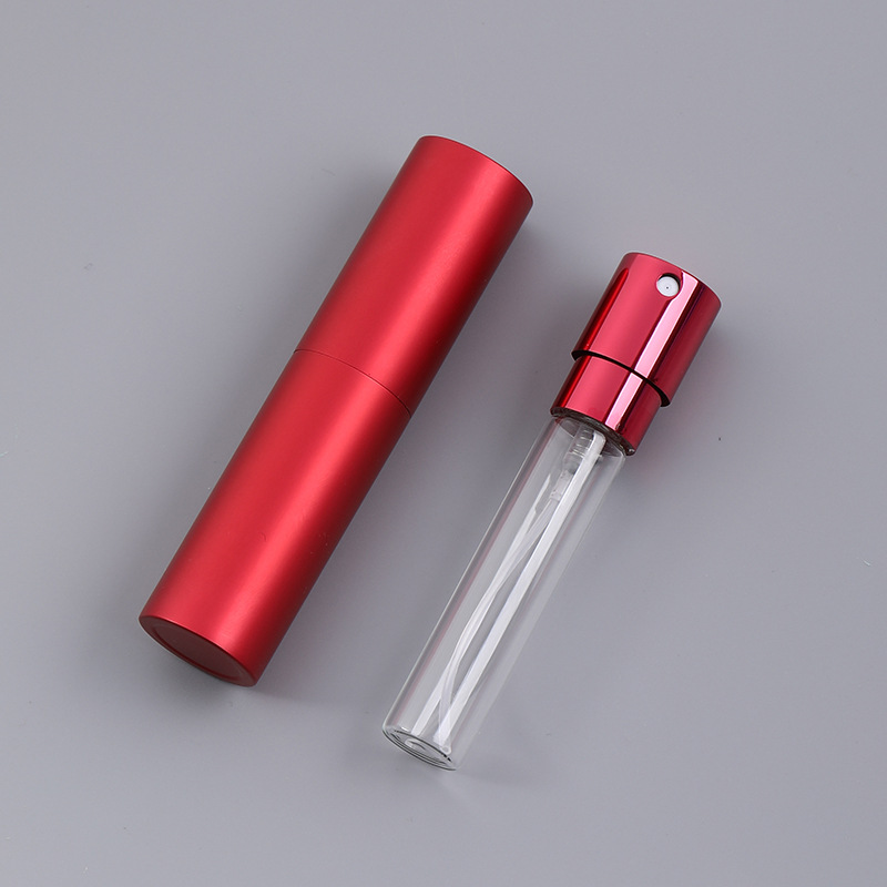 Perfume Bottled 8ml Rotating Telescopic Portable Spray Sample Spray Glass Empty Bottle logo Printing