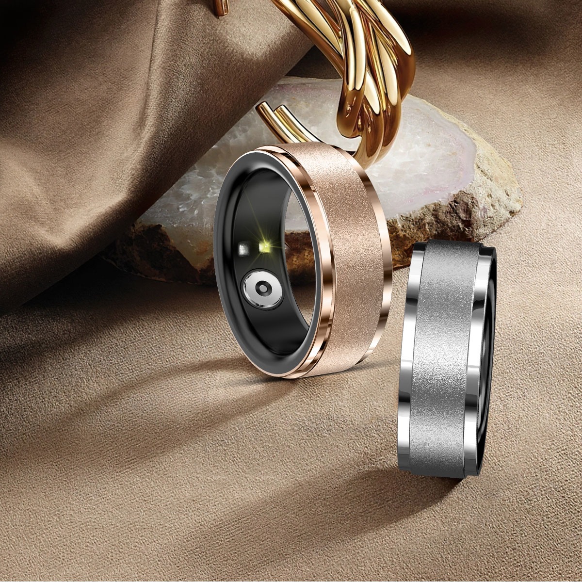 Ultra-narrow 6.5mm smart ring heart rate blood oxygen exercise sleep monitoring brush trembles TikTok e-book page turning