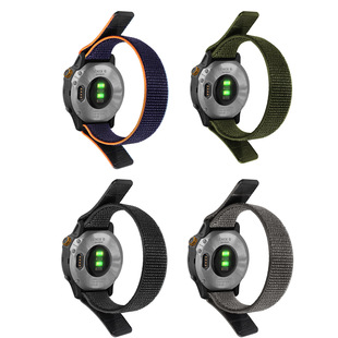 For Jiaming Fenix8/7/7x Loop Nylon Canvas Strap Samsung 20/22/26mm Double Head Velcro