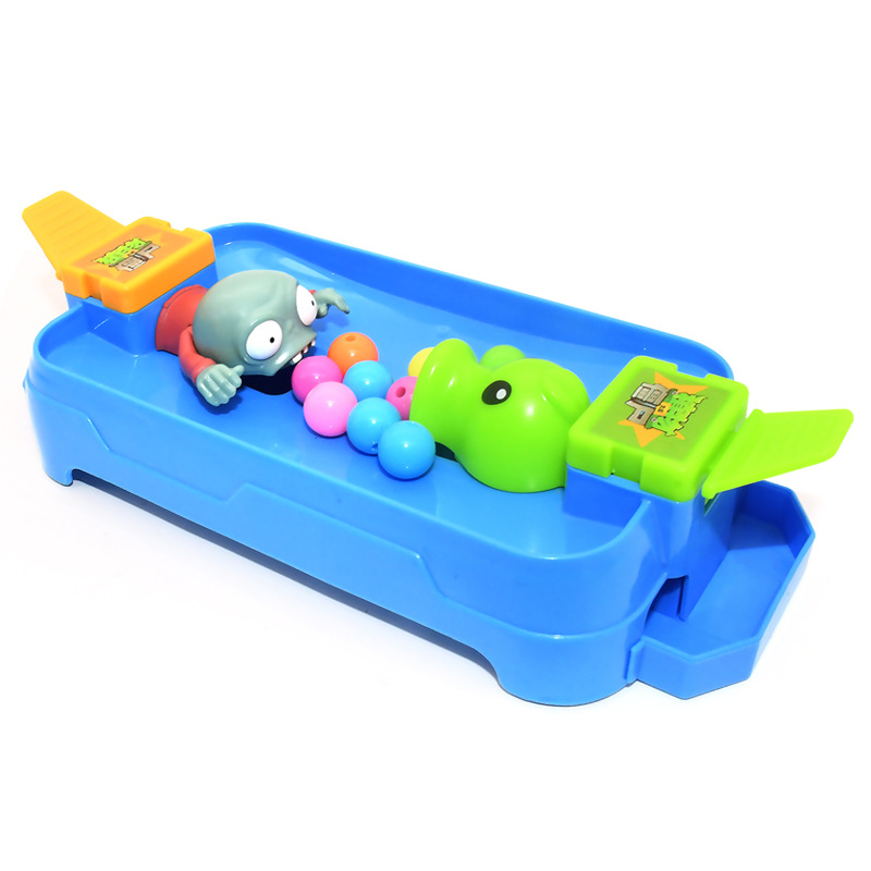 Genuine Junhua Plant War Zombie Toy Frog Bean-eating Puzzle Parent-child Interactive Press Battle Game Disk