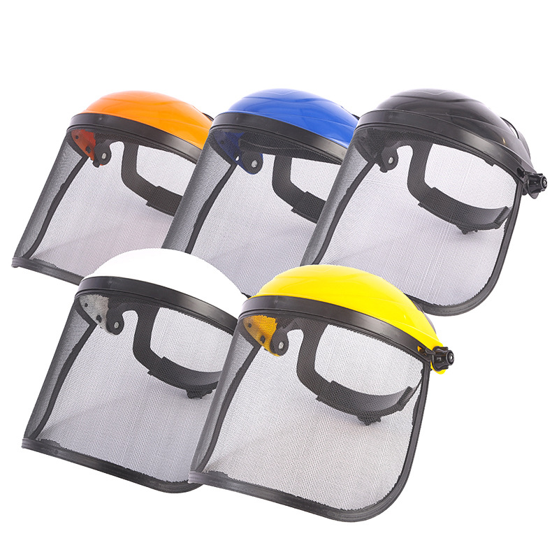Steel wire mesh explosion-proof mowing cap manufacturers garden mowing grass splash screen mower special protective mask