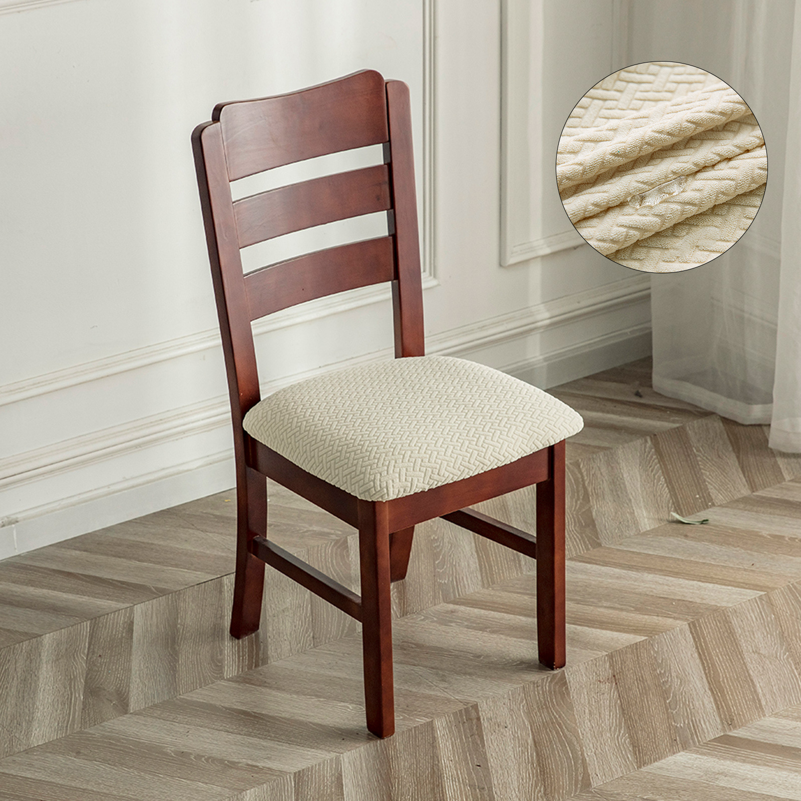 Long grid waterproof stool cover chair cover elastic chair cover