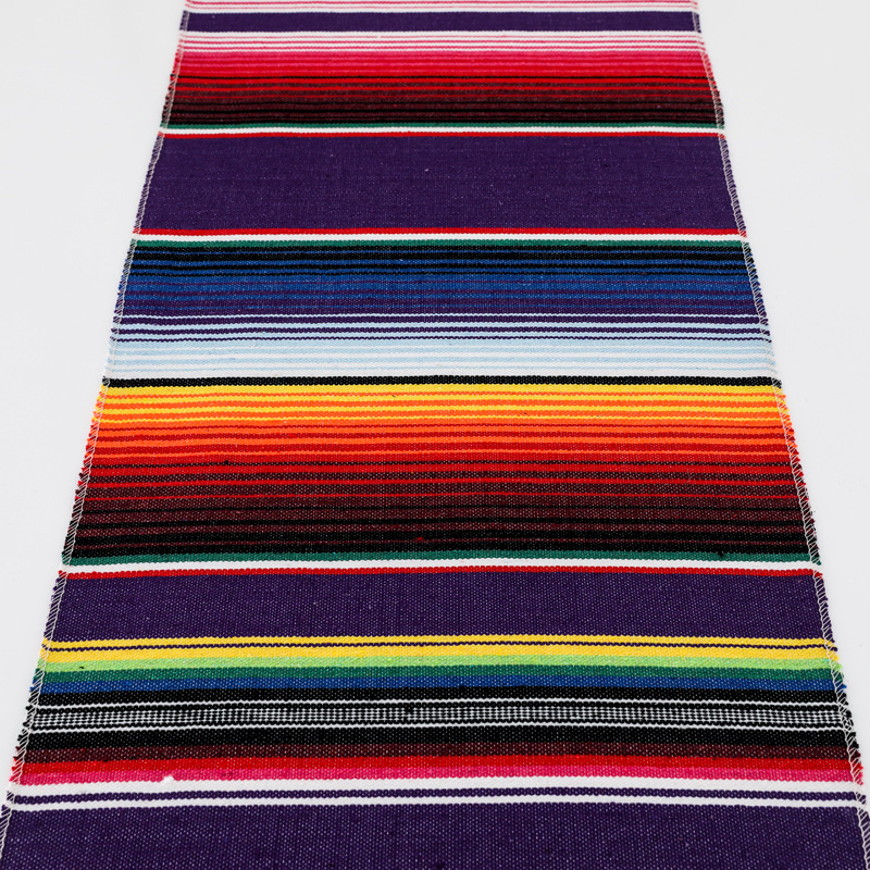 Mexican table runner party decoration striped tablecloth woven blanket tablecloth tassel outdoor beach blanket picnic cloth