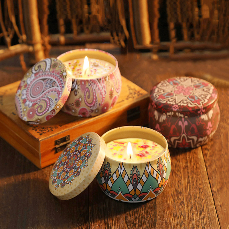 Cross-border supply diy plant dried flower candle aromatherapy romantic bedroom gift soy wax aromatherapy candle