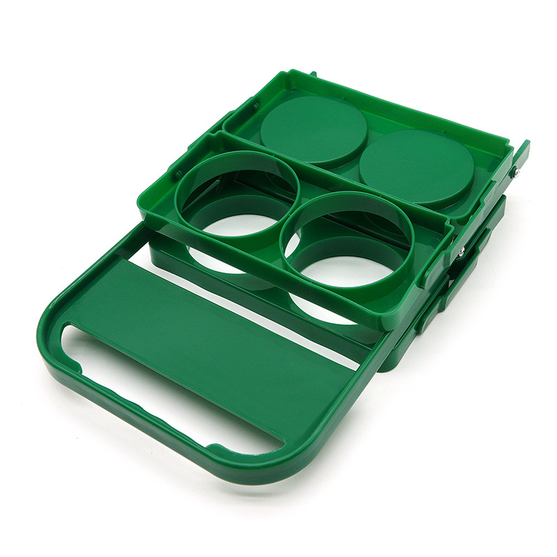 Foldable plastic beer basket four-compartment beer portable outdoor portable basket LOGO beer rack wine basket