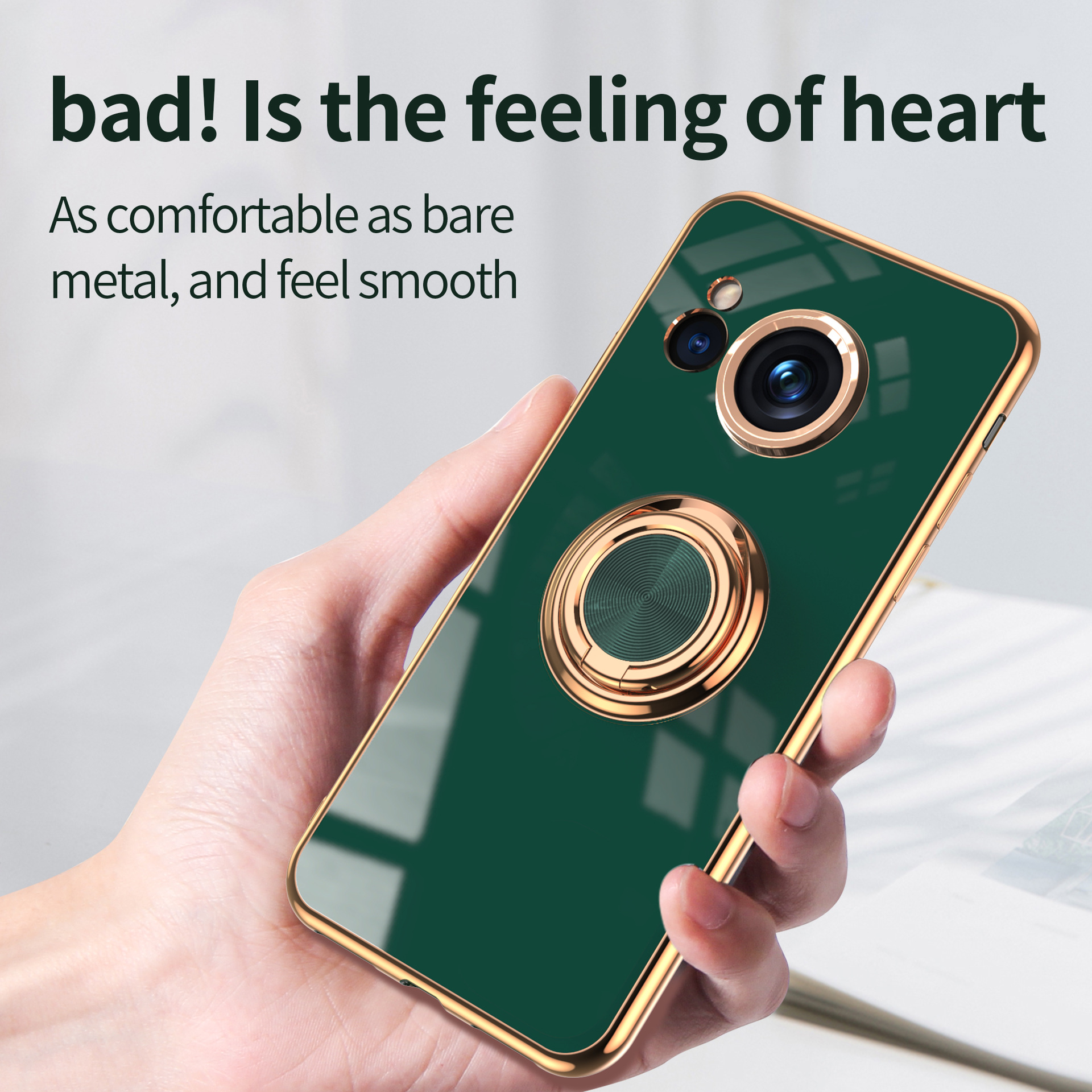 For Sharp Aquos Sense8 Phone Case 7Plus Solid Color Electroplated Protective Cover Ring Buckle Car Magnetic Attrition