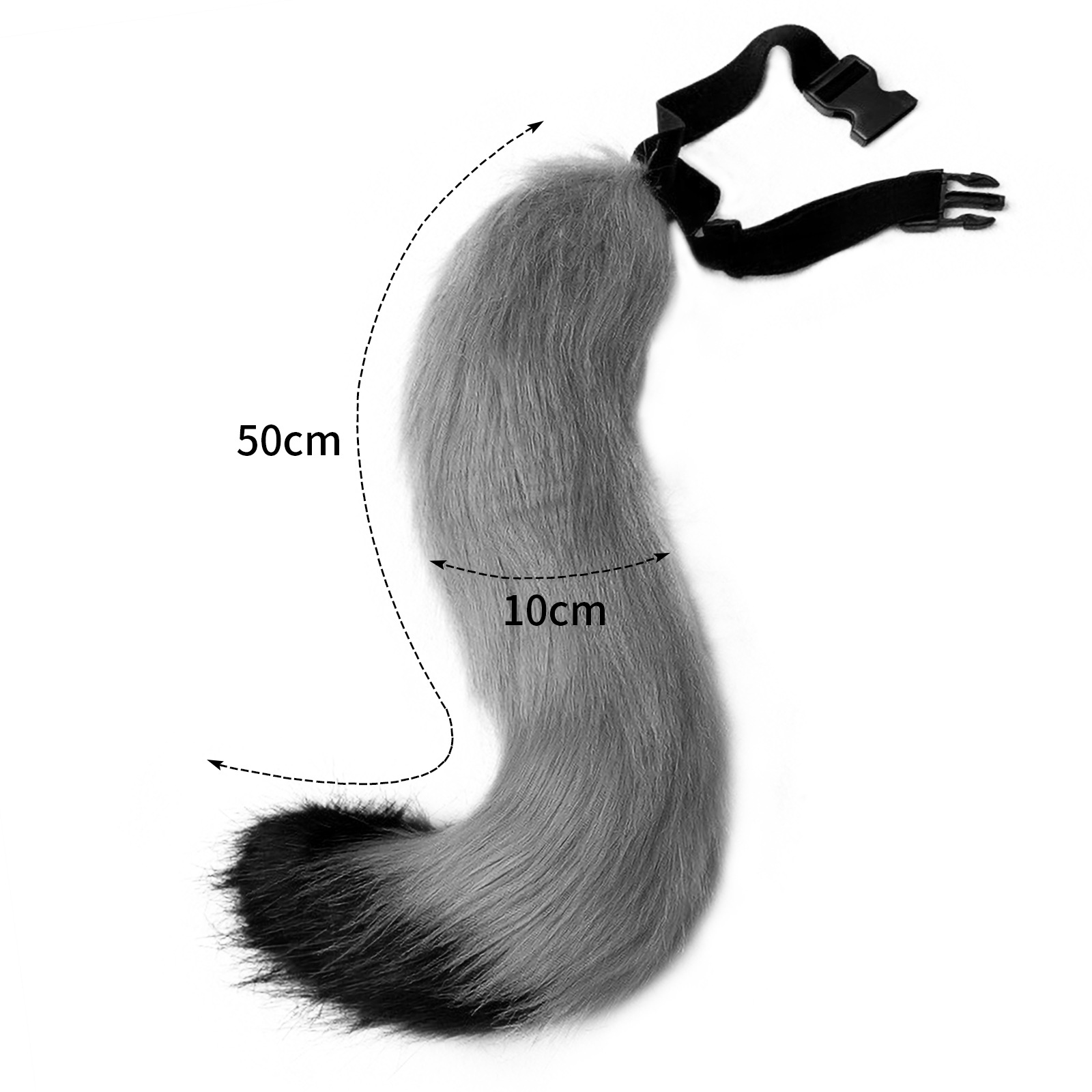 Halloween new cosplay hand-made simulation fox tail Amazon bendable adjustable tail accessories