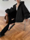 Hong Shirt Heavy Sweater Women's High-end European Sweater Cardigan Spring and Autumn Loose Slimming Couple Hooded Sweater Jacket