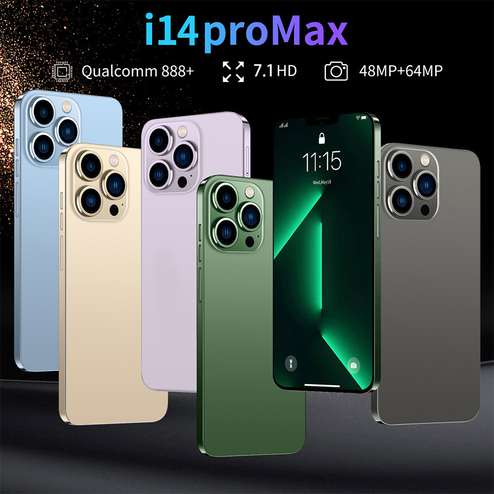 2023 Hot Sale New phone i14PRO MAX America Version Face-to-face Border Cross-border Mobile phone Real 2+16 6.5