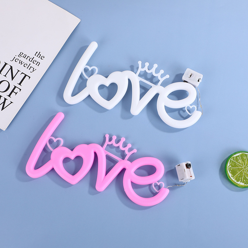 Proposal LED neon light love light plate colored lights Valentine's Day confession scene layout embellished LED lights