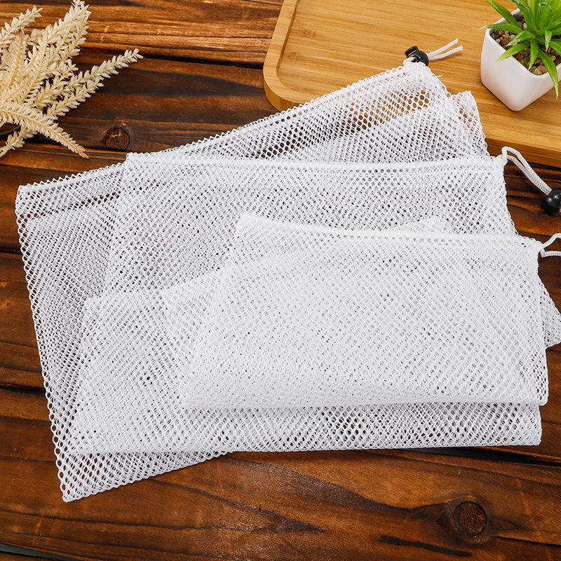 In stock wholesale polyester mesh bag multi-functional drawstring mesh drawstring bag multi-purpose storage bag drawstring drawstring drawstring wholesale