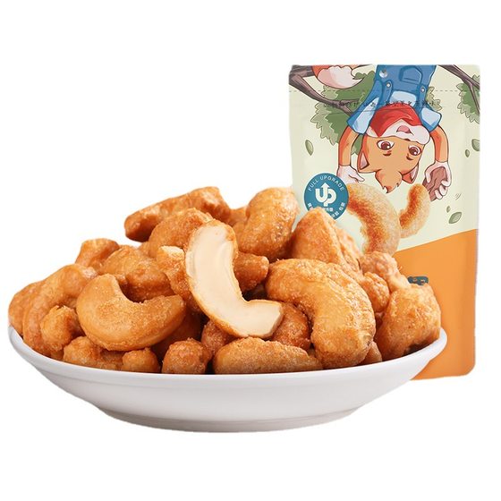 [Three Squirrels charcoal cashew 90g] snack nuts fried nuts specialty snacks nuts dried fruits