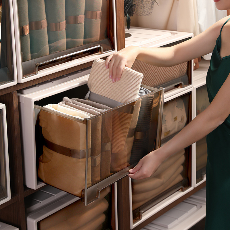 Thickened Drawer Storage Box Household Transparent Underwear Clothes Storage Cabinet Clothes Storage Box Drawer Storage Box