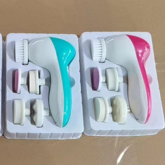 Five-in-one facial cleansing instrument electric face washing instrument face washing brush face cleaning instrument massage beauty instrument gift