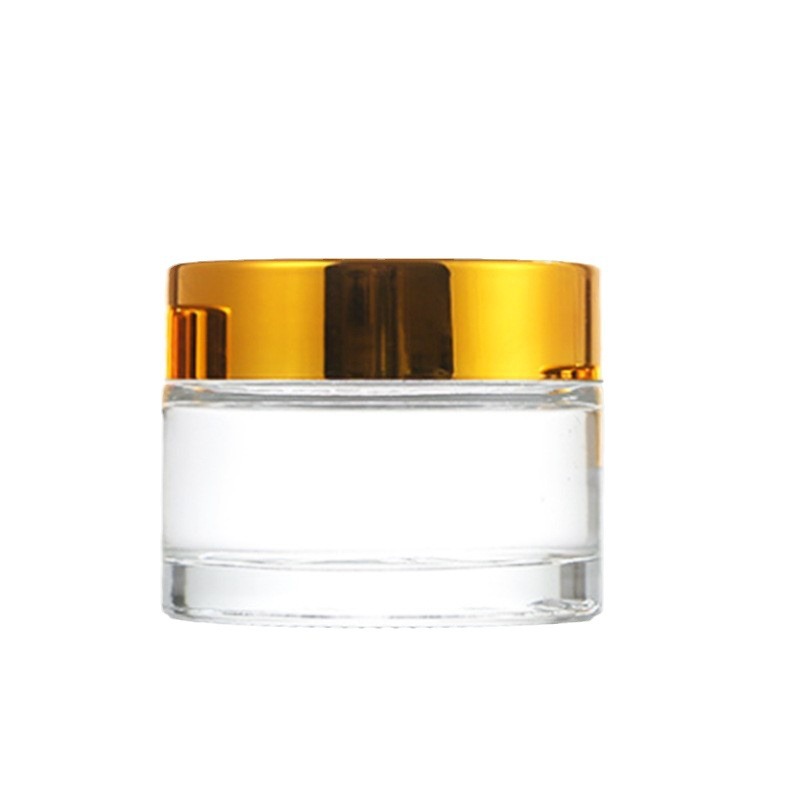 Transparent Glass Cream Bottle Frosted Cosmetics Bottled Eye Cream Bottle Frosted Skin Care Bottle Sample Empty Bottle
