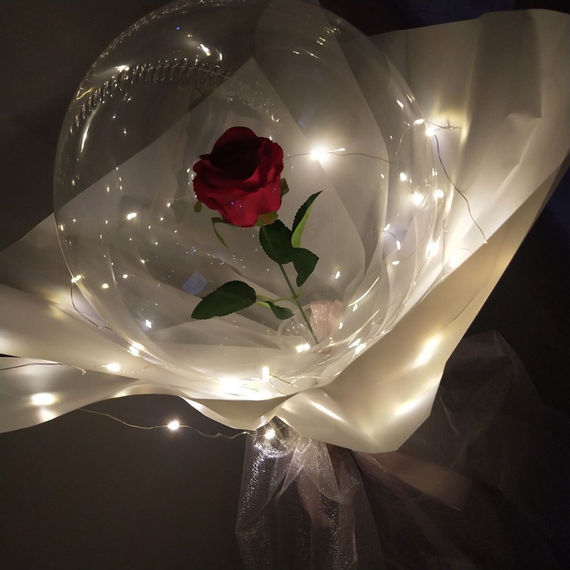 Bobo ball transparent luminous balloon night market 18 inch 24 inch 36 inch stall toys