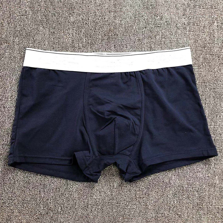 thumbnail for Trendy brand cross-border white belt men's cotton underwear is breathable, casual and comfortable, and spot boxer shorts men