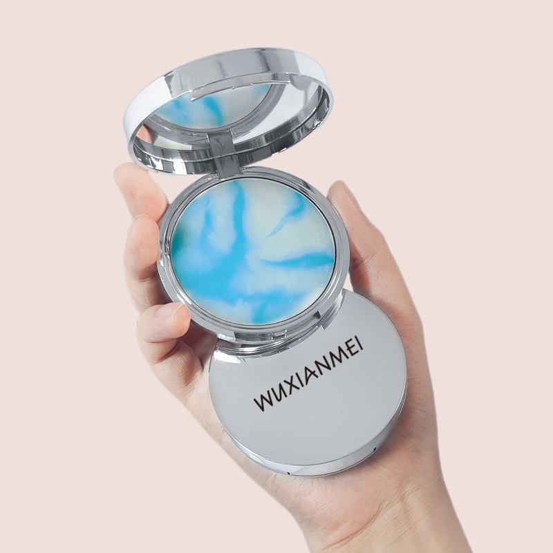 Cross-border explosions blue sky cloud powder cake oil control makeup matte powder cake frozen delicate skin-friendly natural makeup jelly powder cake
