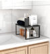 Simple Kitchen Countertop Layered Storage Rack Desktop Storage Rack Storage Cabinet Inner Partition Single Layer Pot Rack