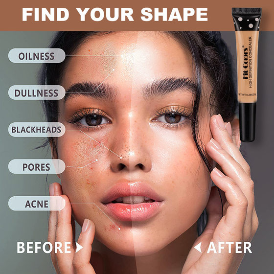 Fit Colors 8-color hose concealer concealer concealer nourishing Foundation liquid to cover black eye acne spots cross border