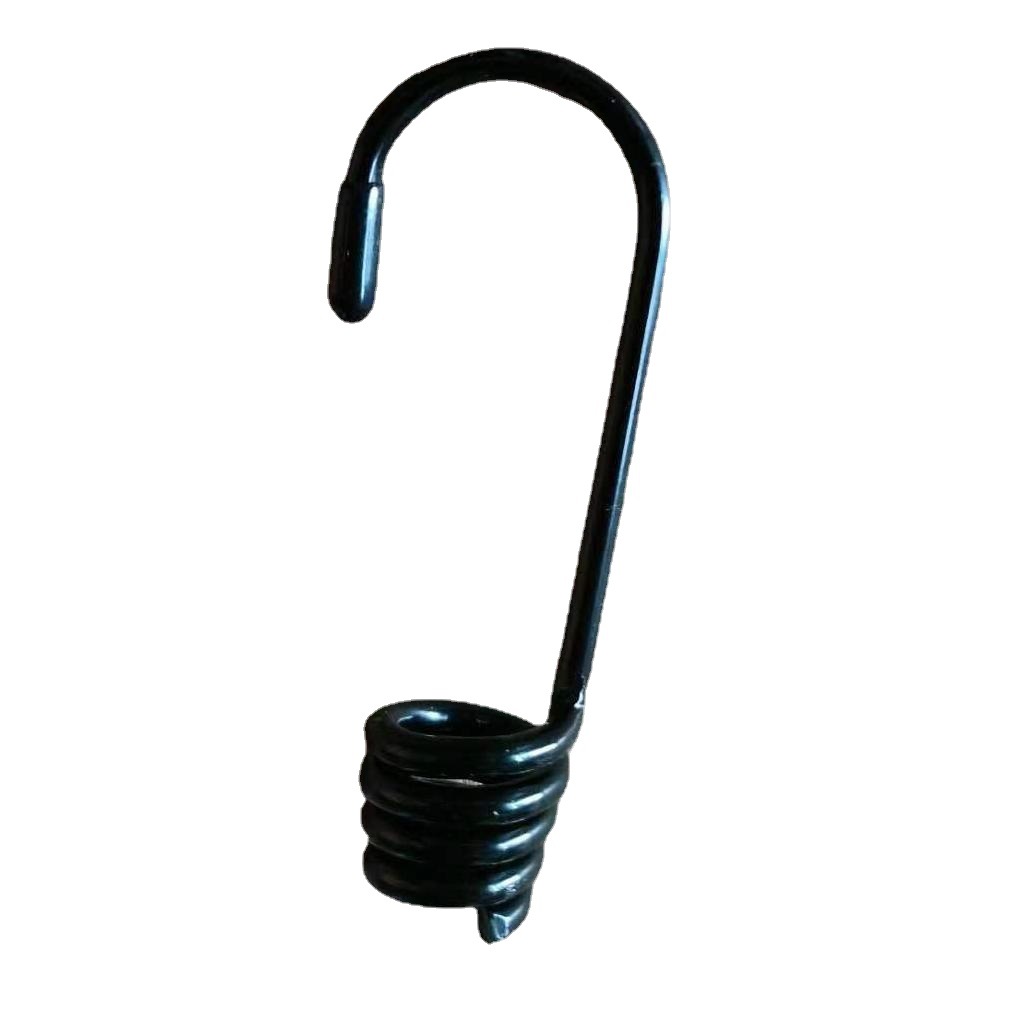 Luggage rope hook electrophoresis steel hook plastic hook galvanized hook elastic rubber rope hook factory direct sales