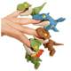 Cross-border net red finger-biting dinosaur toys wholesale new strange multi-joint movable simulation overlord dinosaur model