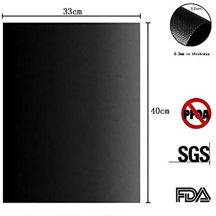 烧烤垫BBQ不粘特氟龙耐高温玻璃纤维烤箱垫户外烤肉用工具烧烤垫