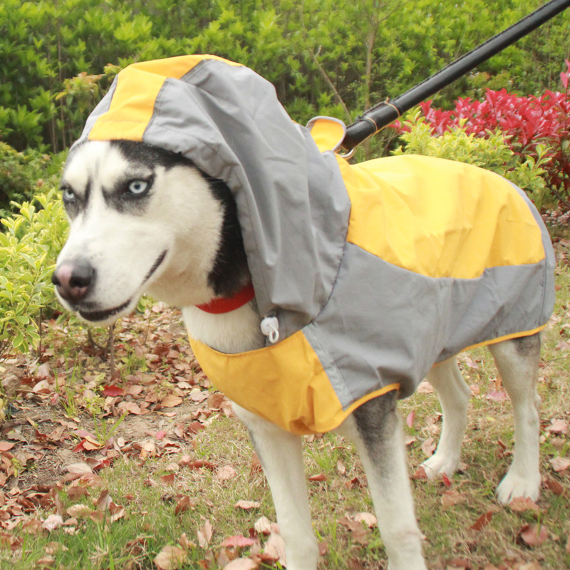 反射ペットレインコート大型犬屋外防水犬服ゴールデンレトリバー柴犬セーター服|undefined