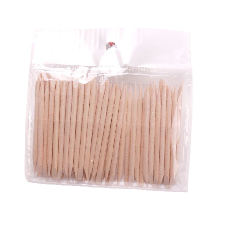 Nail art nail removal stick short orange stick multi-functional double-head beauty removal and dressing nail embossing push dead skin sign Beech