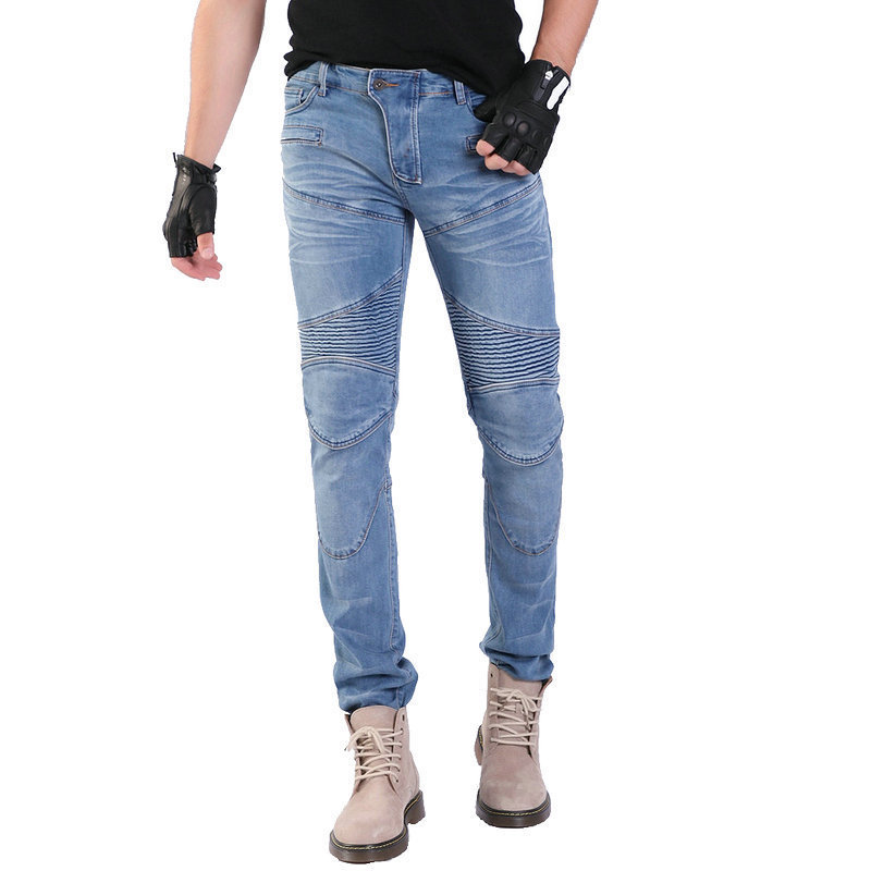 VOLERO Motorcycle Racing Casual Slim-fit Jeans Anti-fall Pants Off-road Motorcycle Riding Pants PK-718