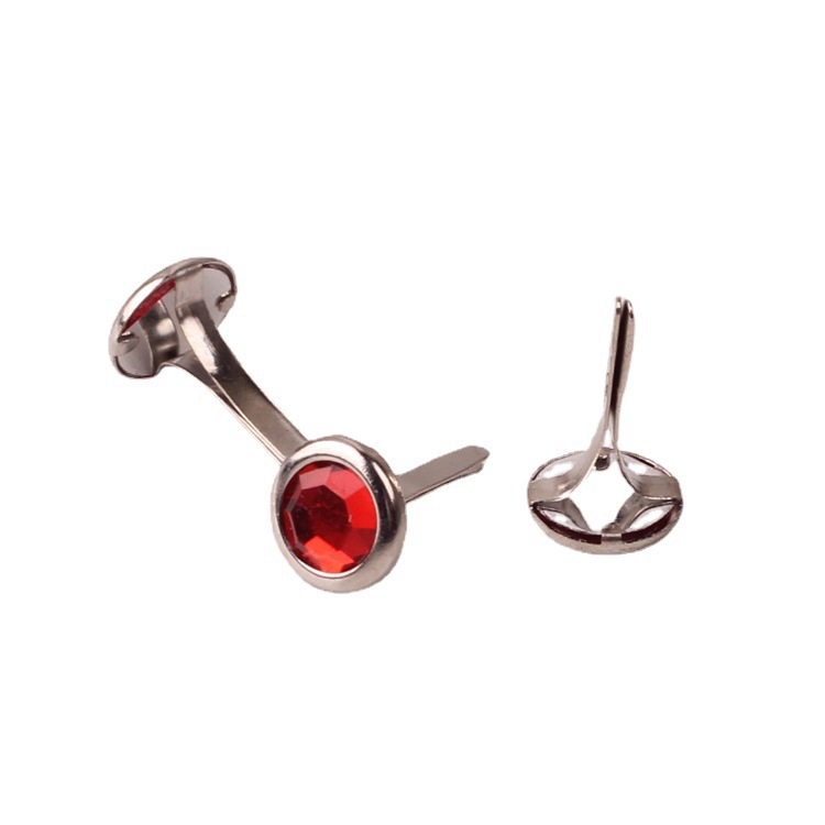 8x12MM children's DIY color diamond two-foot nail acrylic double-foot nail round color diamond with diamond angle nail