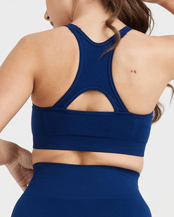 Cross-border Back Half Moon Hollow Cross Strap Sports Bra Crescent Tooth Tissue Trousers Seamless Yoga Bra