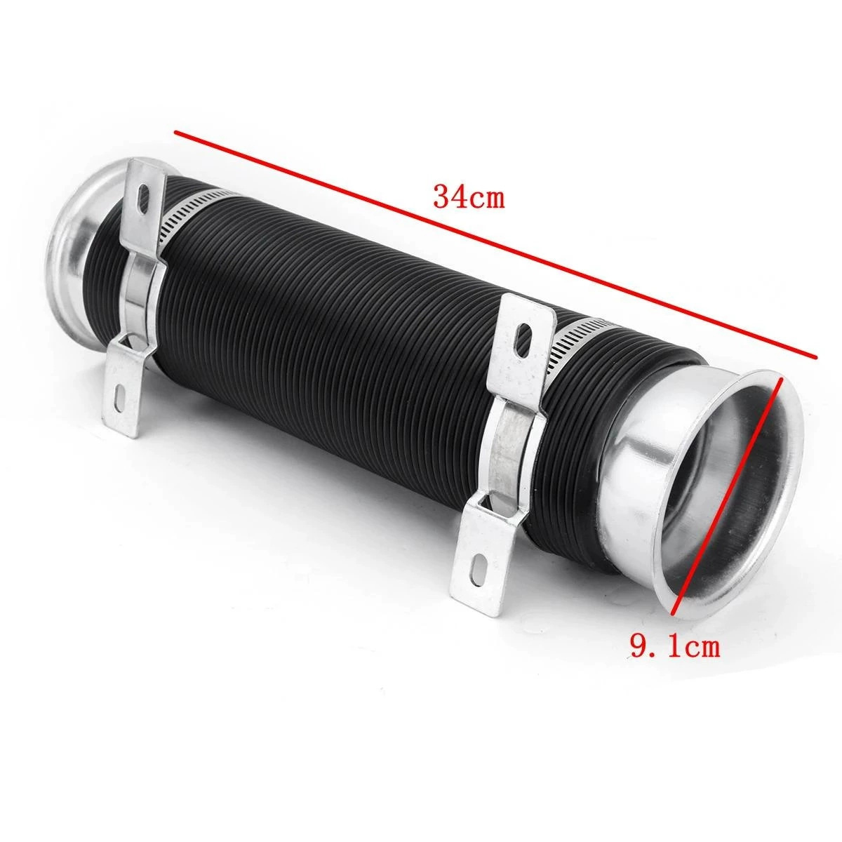 Car modified air intake hose adjustable air intake telescopic tube 76mm supercharged air intake hose intake pipe ventilation pipe