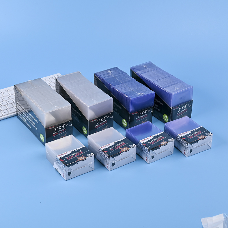 Wholesale 35PT game PVC card holder transparent film small card hard card holder Altman plastic carton packaging card holder