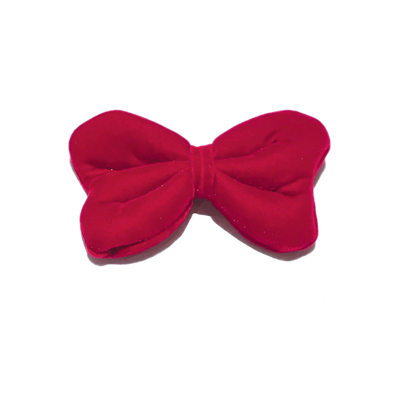 Red velvet bow hairpin girls' autumn and winter cute girls' baby back hairpin little girl headdress