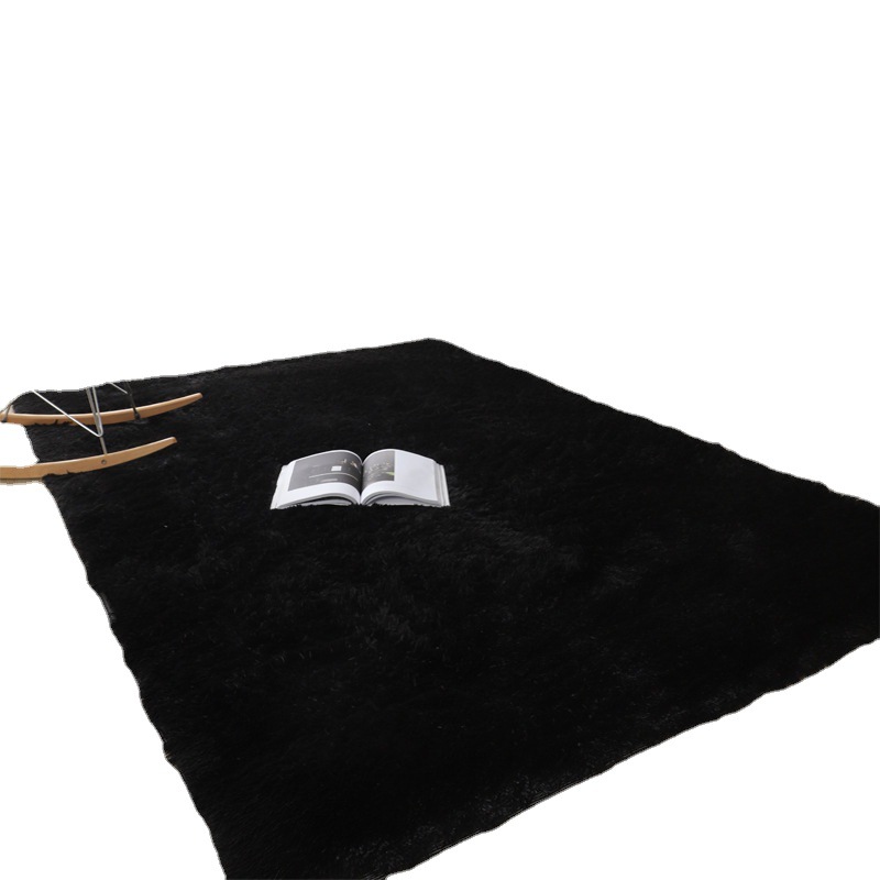 Factory wholesale simple modern silk wool carpet living room washable PV velvet floor mat bedroom bedside blanket Nordic ins