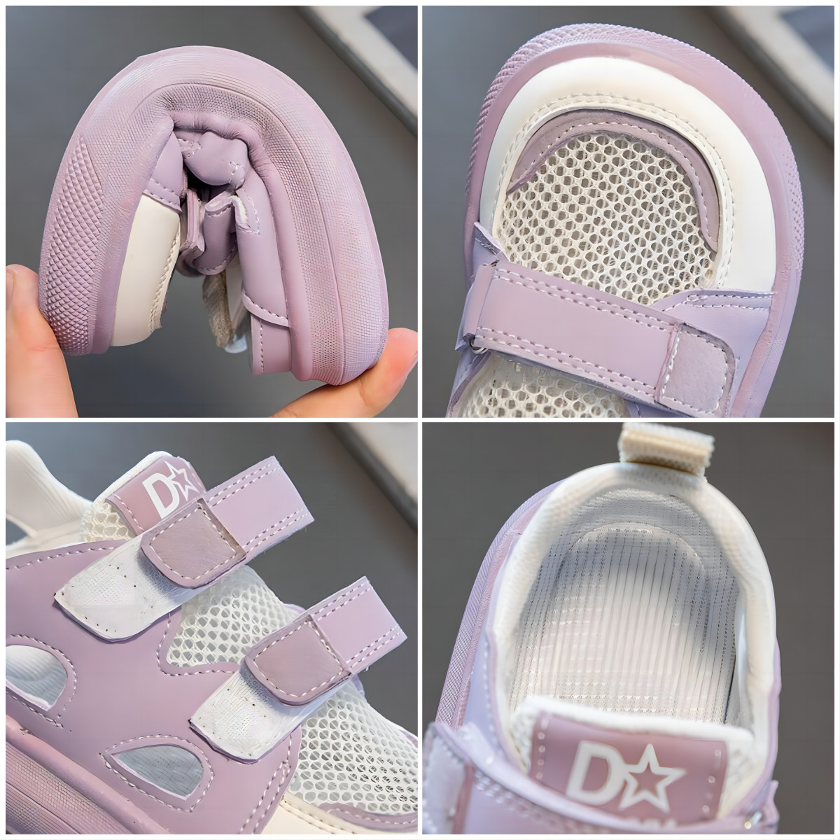 Children's Sports Sandals 2024 Summer New Single Mesh Breathable Hollow Out Fashion Casual Summer Shoes Cross-border for Boys and Girls