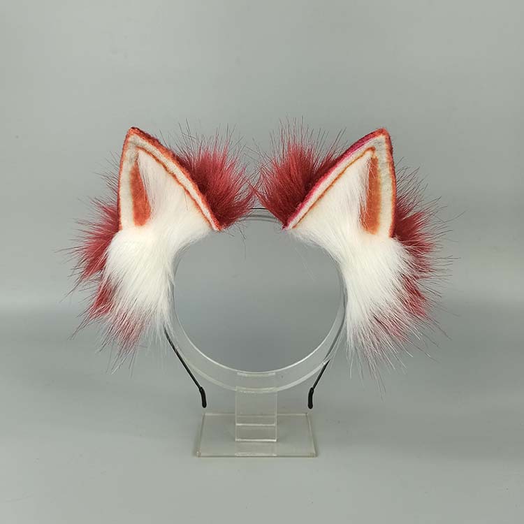 Hand-made Beast ear hairband imitation cat ear lolita headdress clip kc tail lo mother animal ear lolita