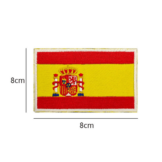 Asian countries embroidery stamp embroidery hook and loop stamp cloth sticker outdoor bag with cloth label patch identification badge hook flag