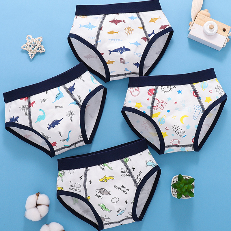 2025 Breathable Toddler Boys' Underwear Summer Thin Triangle Middle and Large Toddler Children's Shorts Boys' Underpants