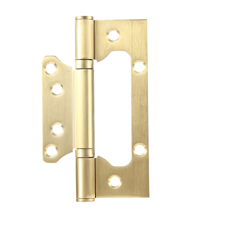 4 Inch 5 Inch Stainless Steel Hinge Slot-Free Door Page Silent Bearing Loose-leaf Bedroom Door Solid Wooden Door Folding
