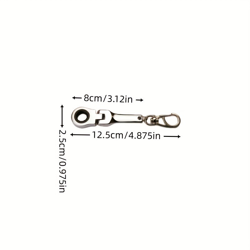 10 ミリメートルラチェットレンチクイック調整可能なレンチキーホルダー小さなギフトクリエイティブキーホルダー紛失防止フックツールの組み合わせ|undefined