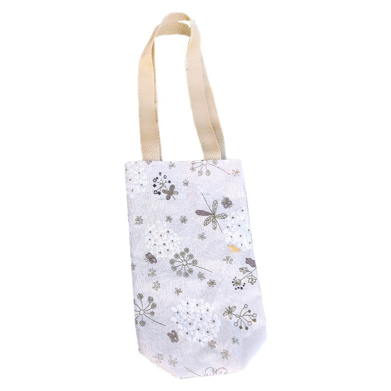 Fashion Creative Portable Canvas Bag Multi-style Ethnic Style Thermos Portable Canvas Bag Water Cup Thermos Bag