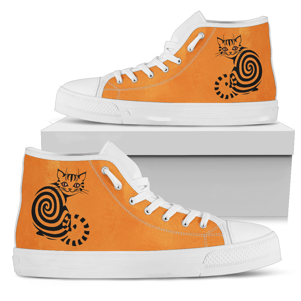 A generation of hair and peace printing women's canvas shoes high-top Amazon best selling European and American foreign trade women's shoes to map
