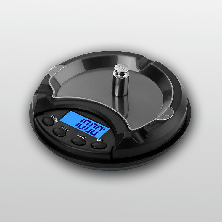 Creative ashtray electronic scale 0.01g jewelry scale small gram weight baking scale mini cross-border pocket scale manufacturers