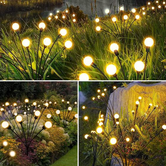 Solar powered Firefly Light String LED outdoor waterproof floor lawn Courtyard atmosphere garden landscape decorative lights