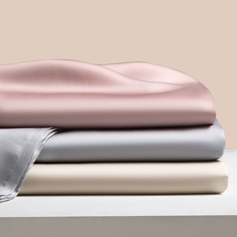 Class A Lyocell Tencel Pillowcase Pair Pack 48*74 Summer Ice Silk Pillowcase Single Solid Color Pillowcase for Hair
