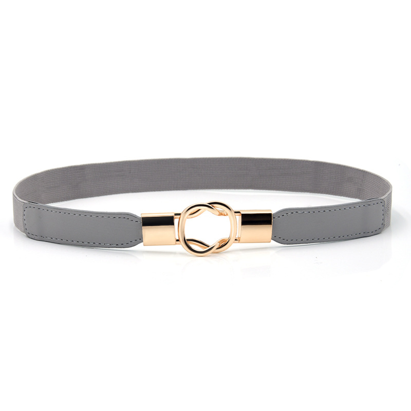 Korean Fashion All-match Women's Elastic Narrow Waist Seal Decorative Dress Thin Belt Red Black and White Small Belt Trendy