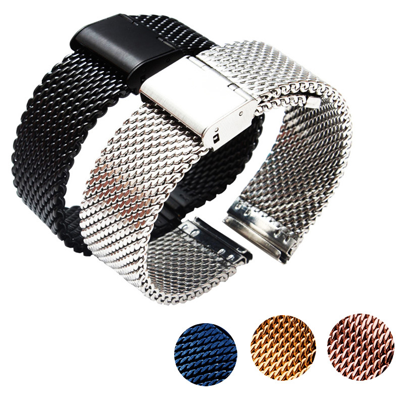 Quick Disassemble 0.8 Line 1.0 Line DW Thickened Hanging Buckle Mesh Strap Milanese Nice Strap Men's Steel Strap Watch Accessories